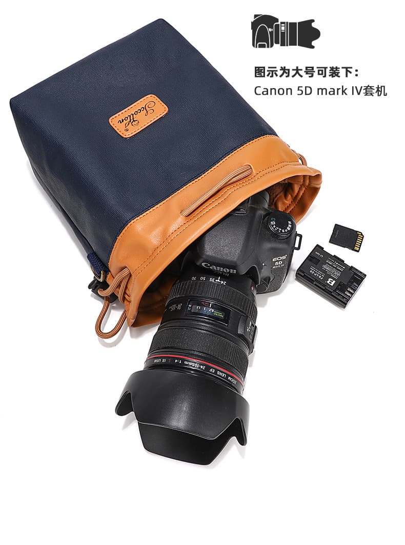 カメラ バッグ 巾着型 カメラポーチ