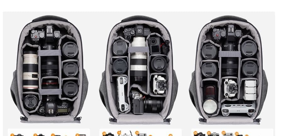 カメラ バッグ カメラ バッグ 多機能収納カメラバックパック